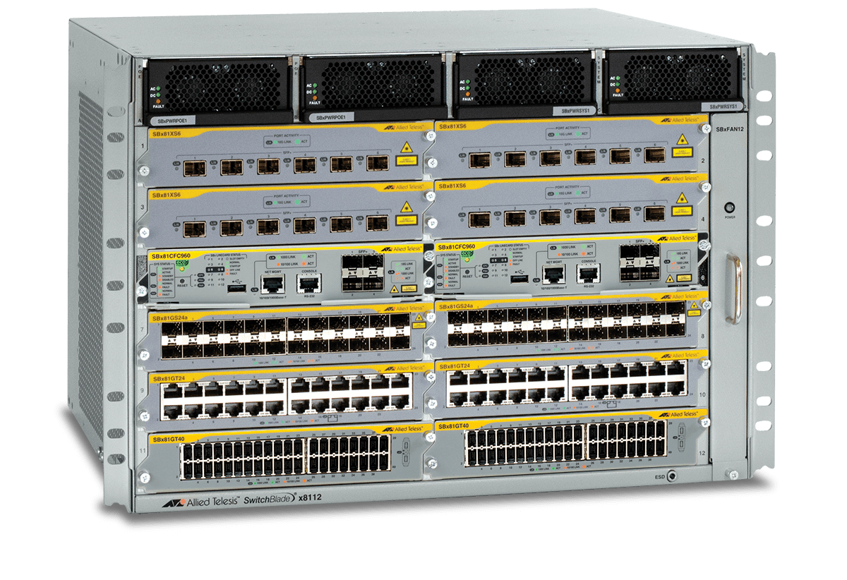 AT-SBx8100 series - Advanced  Stackable SwitchBlade