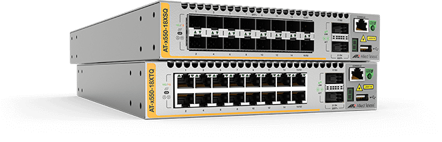 AT-x550 series - Advanced 1/10Gigabit Layer 3 Stackable Switches